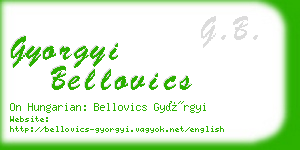 gyorgyi bellovics business card